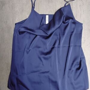 Deep Blue Satin Camisole